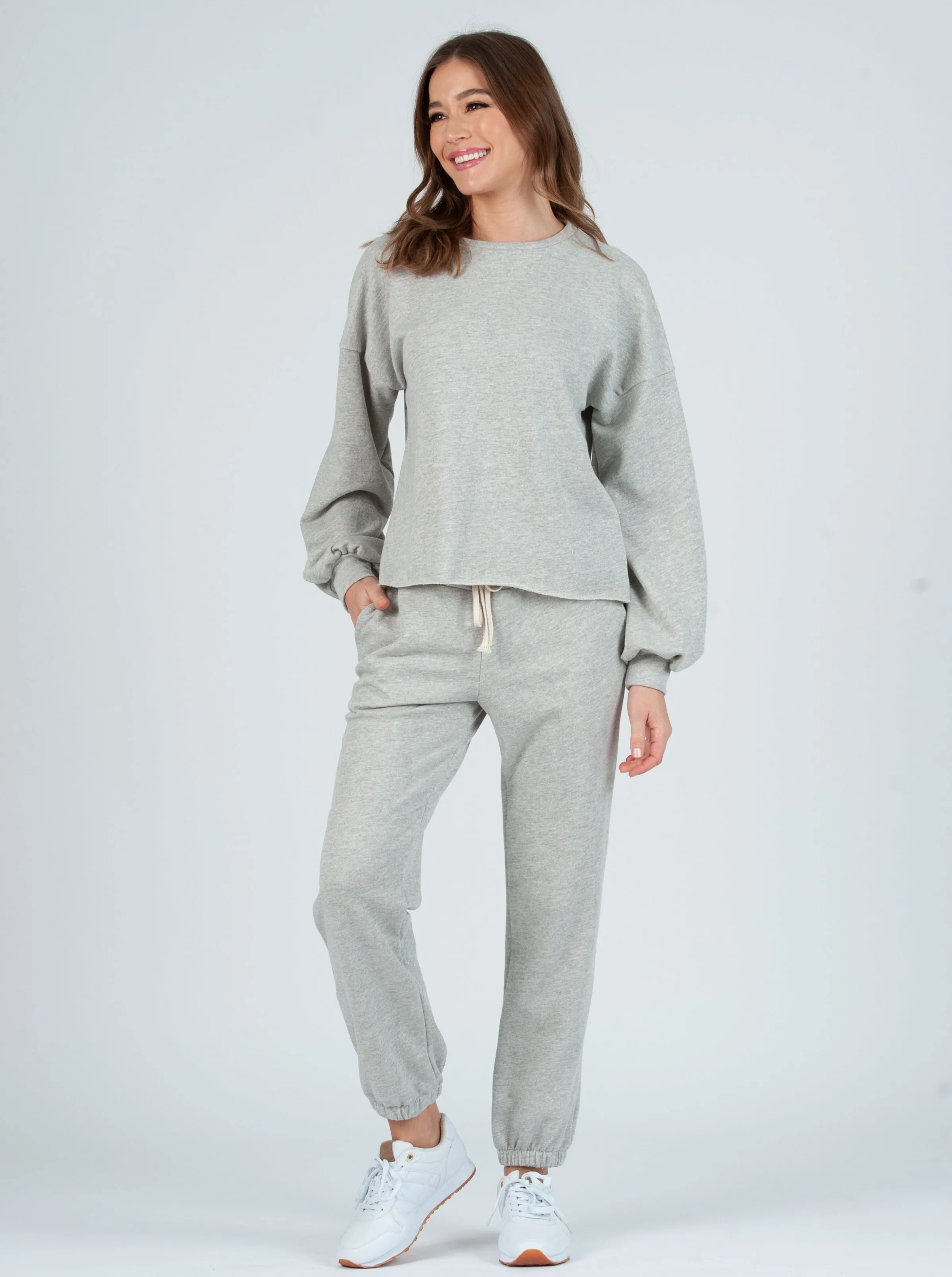 FAYE SWEATSHIRT SET-H. GREY sold by Lucca Couture product image thumbnail 2
