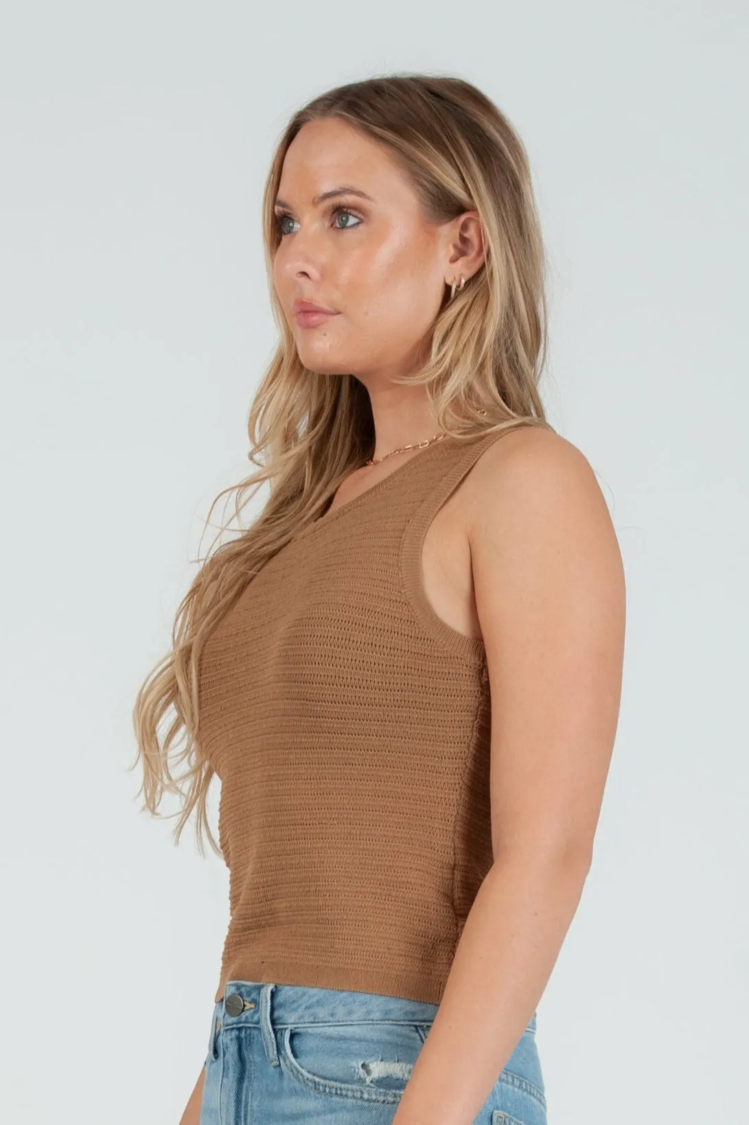 Women's Spring Knit Shell Tank Top sold by Lucca Couture product image thumbnail 4