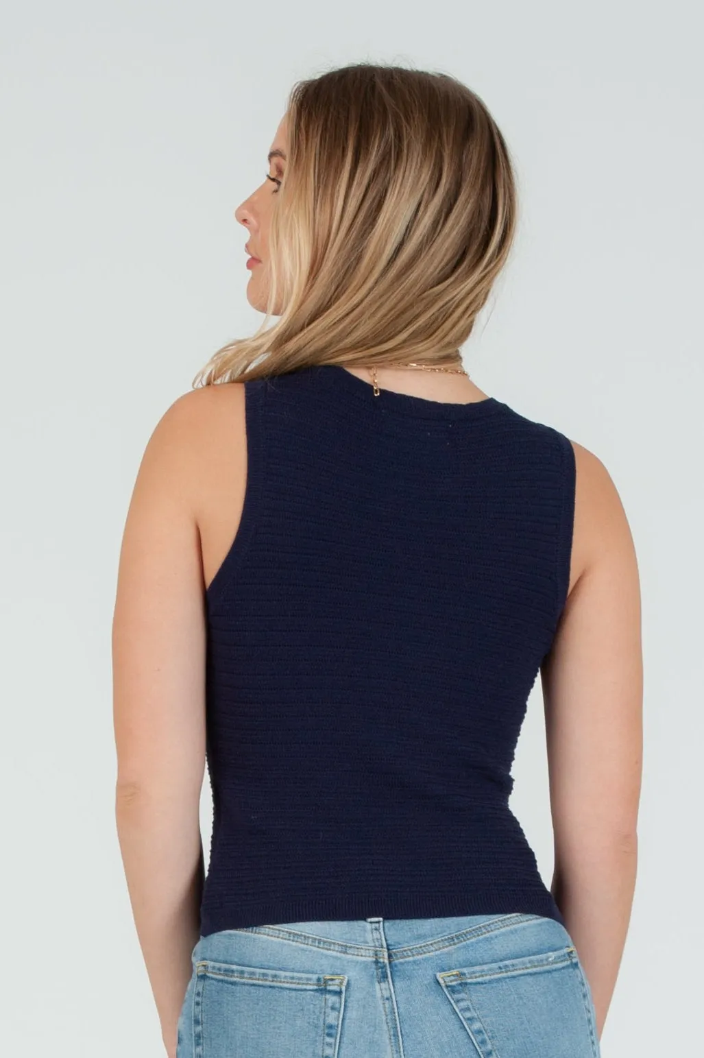 Women's Spring Knit Shell Tank Top sold by Lucca Couture product image thumbnail 5