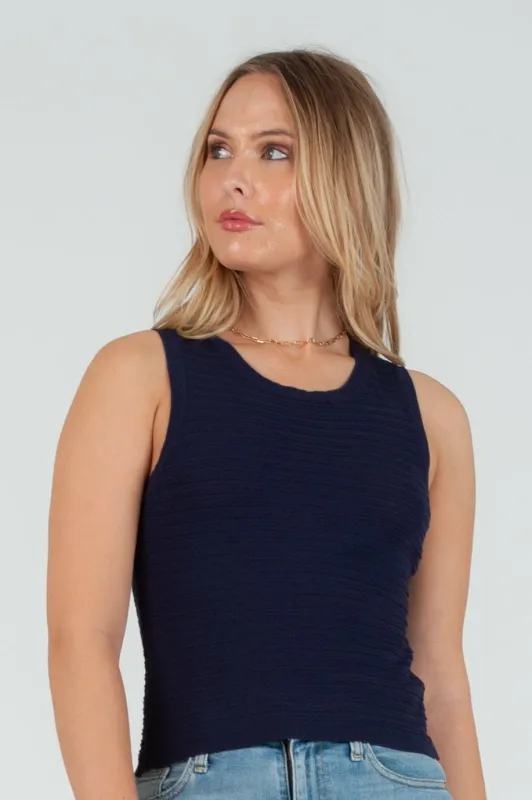 Women's Spring Knit Shell Tank Top sold by Lucca Couture