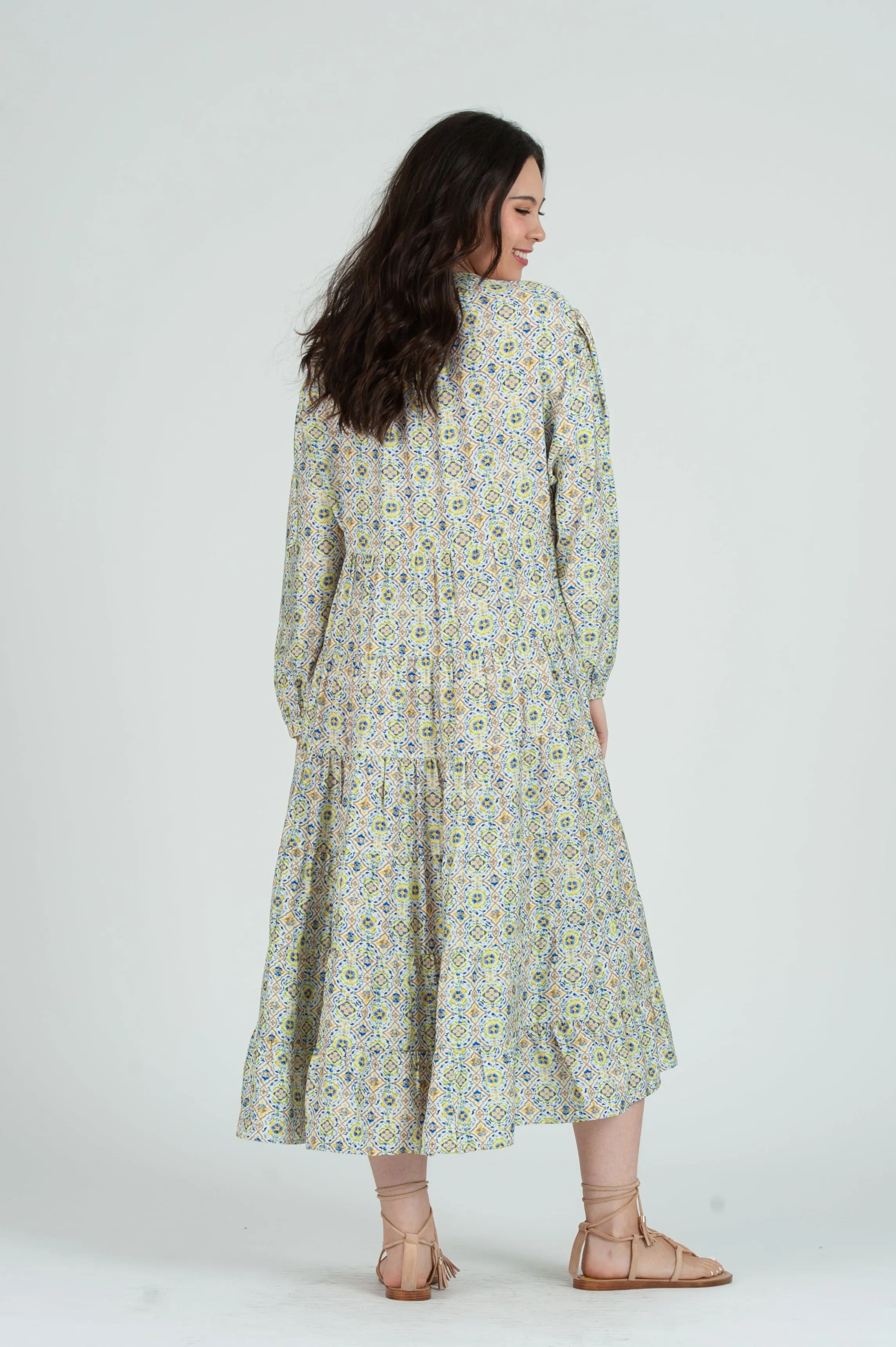 Women's Batik Print Maxi Dress sold by Lucca Couture product image thumbnail 3