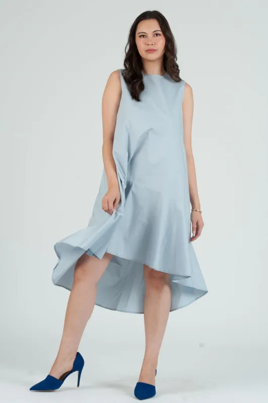 Women's Poplin Sleeveless Hi Low Dress sold by Lucca Couture