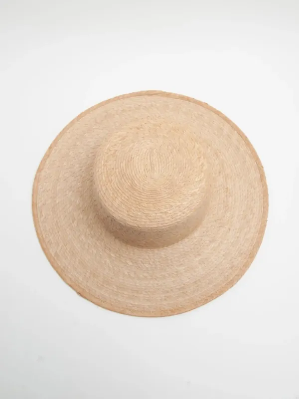 Women's Straw Wide Brim Boater Hat sold by Lucca Couture