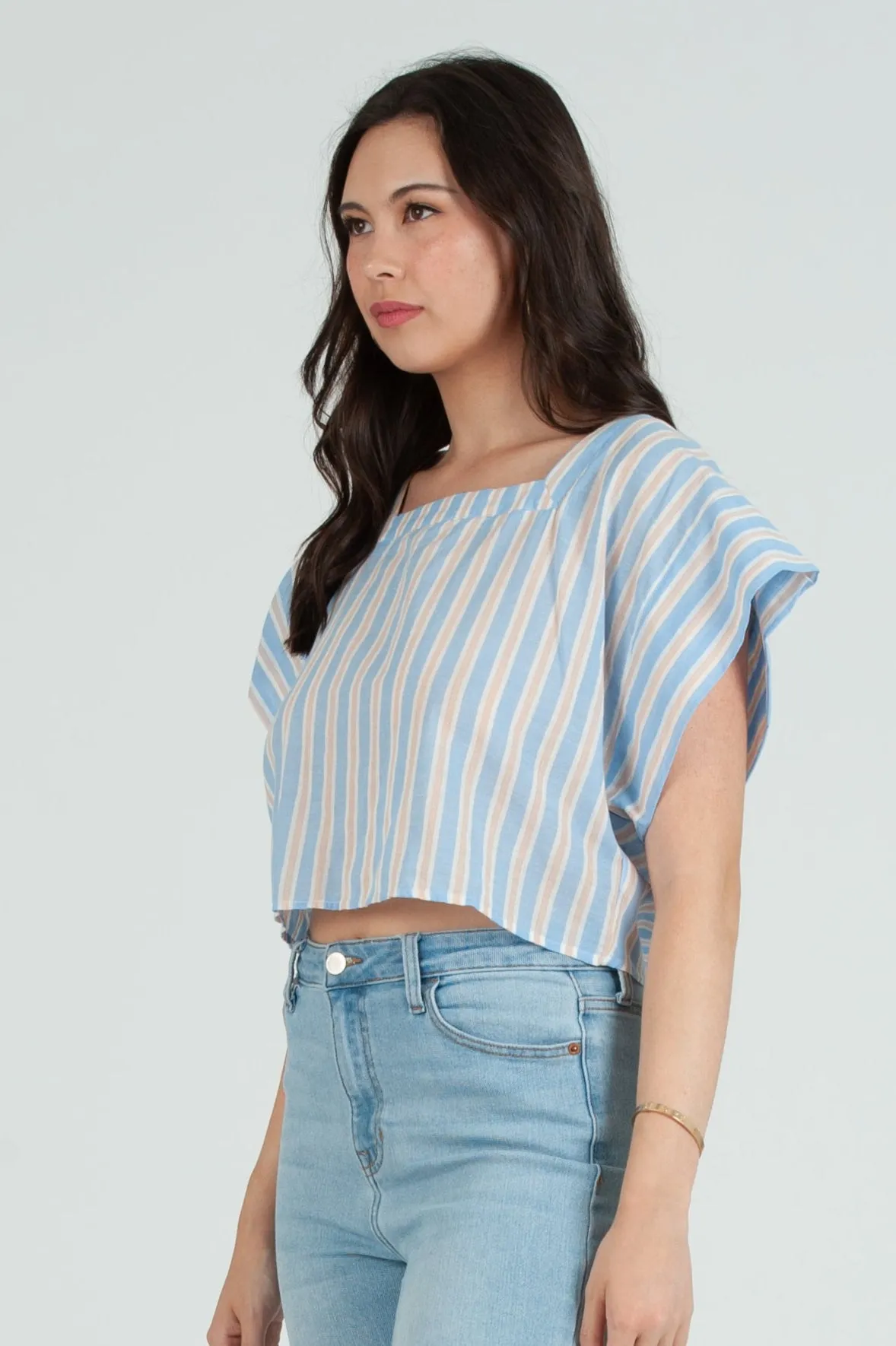 Women's Cotton Square Neck Top sold by Lucca Couture product image thumbnail 2