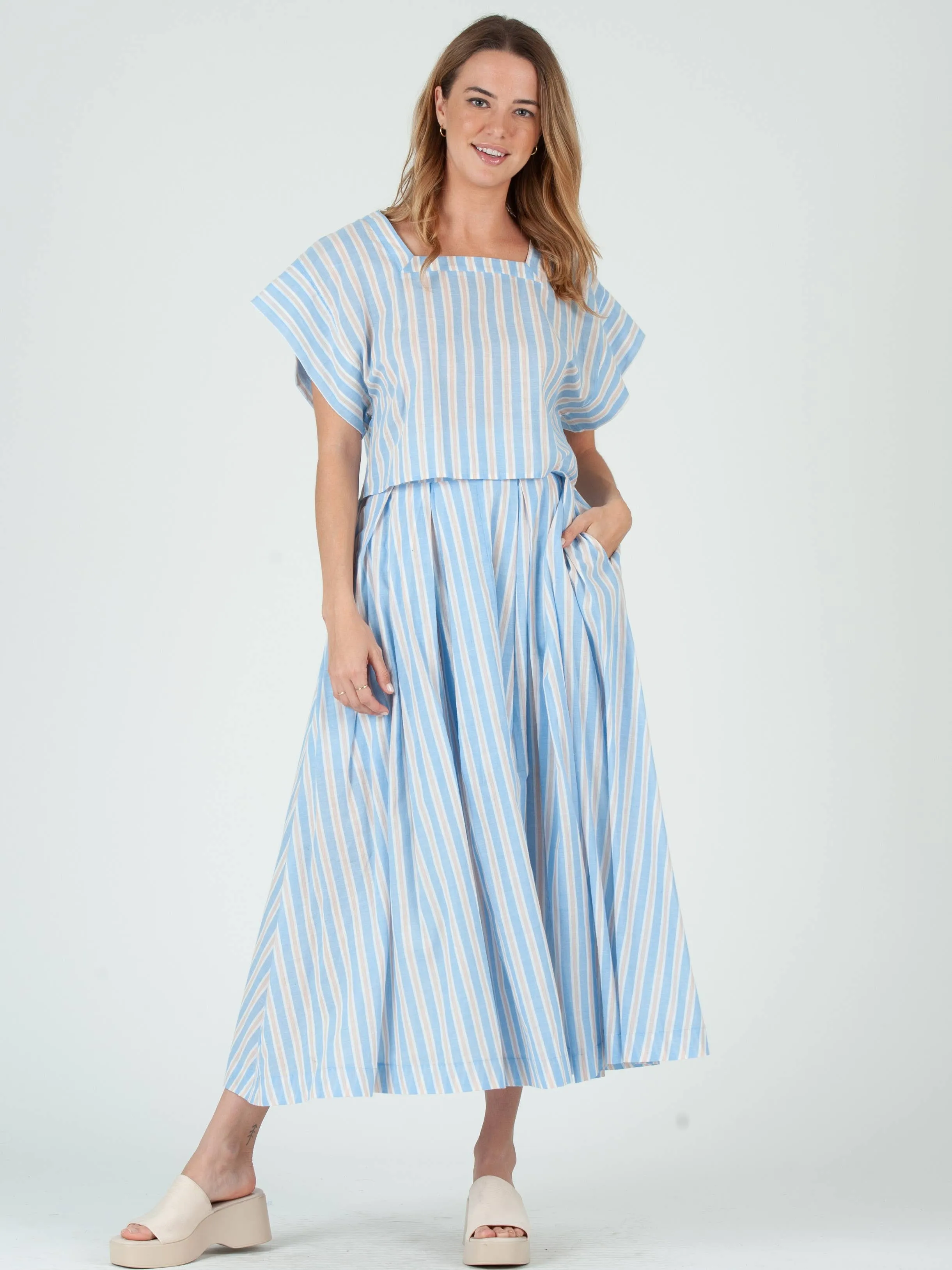 Women's Cotton Square Neck Top sold by Lucca Couture product image thumbnail 4