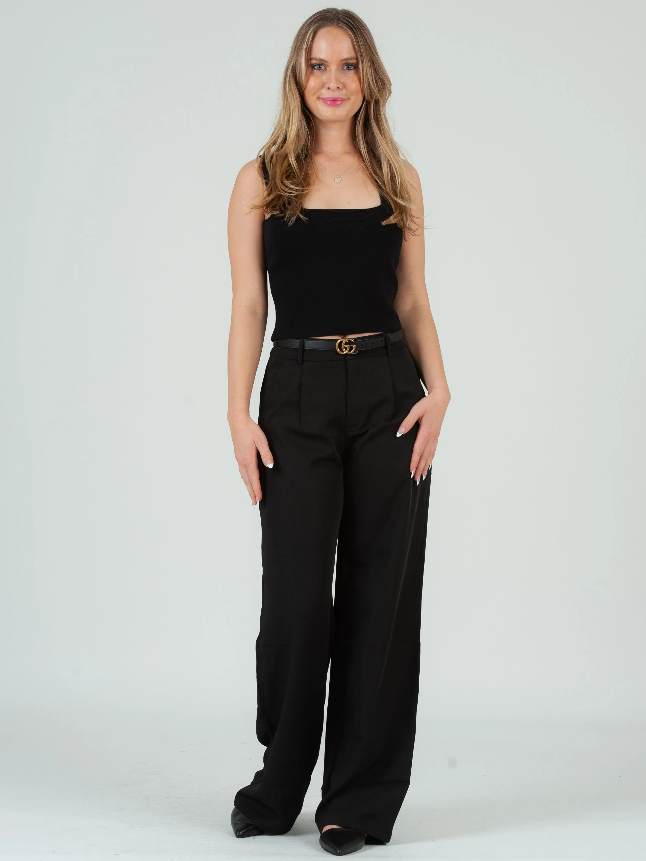 Women’s Classic Trousers-Black sold by Lucca Couture product image thumbnail 4