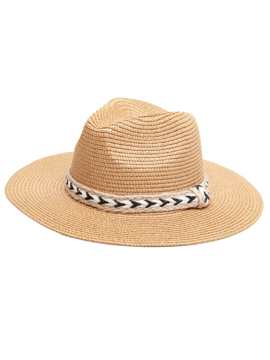 ON DECK SUN STRAW HAT-NATURAL BW sold by Lucca Couture product image thumbnail 4