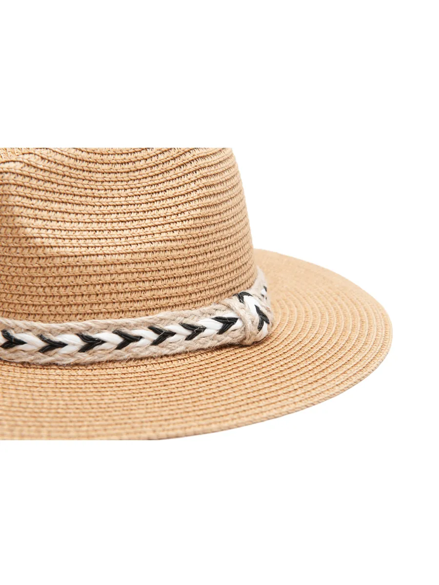 ON DECK SUN STRAW HAT-NATURAL BW sold by Lucca Couture product image thumbnail 3
