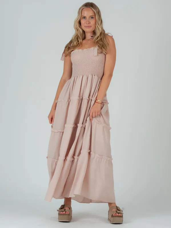 Women's Maxi Tier Dress sold by Lucca Couture