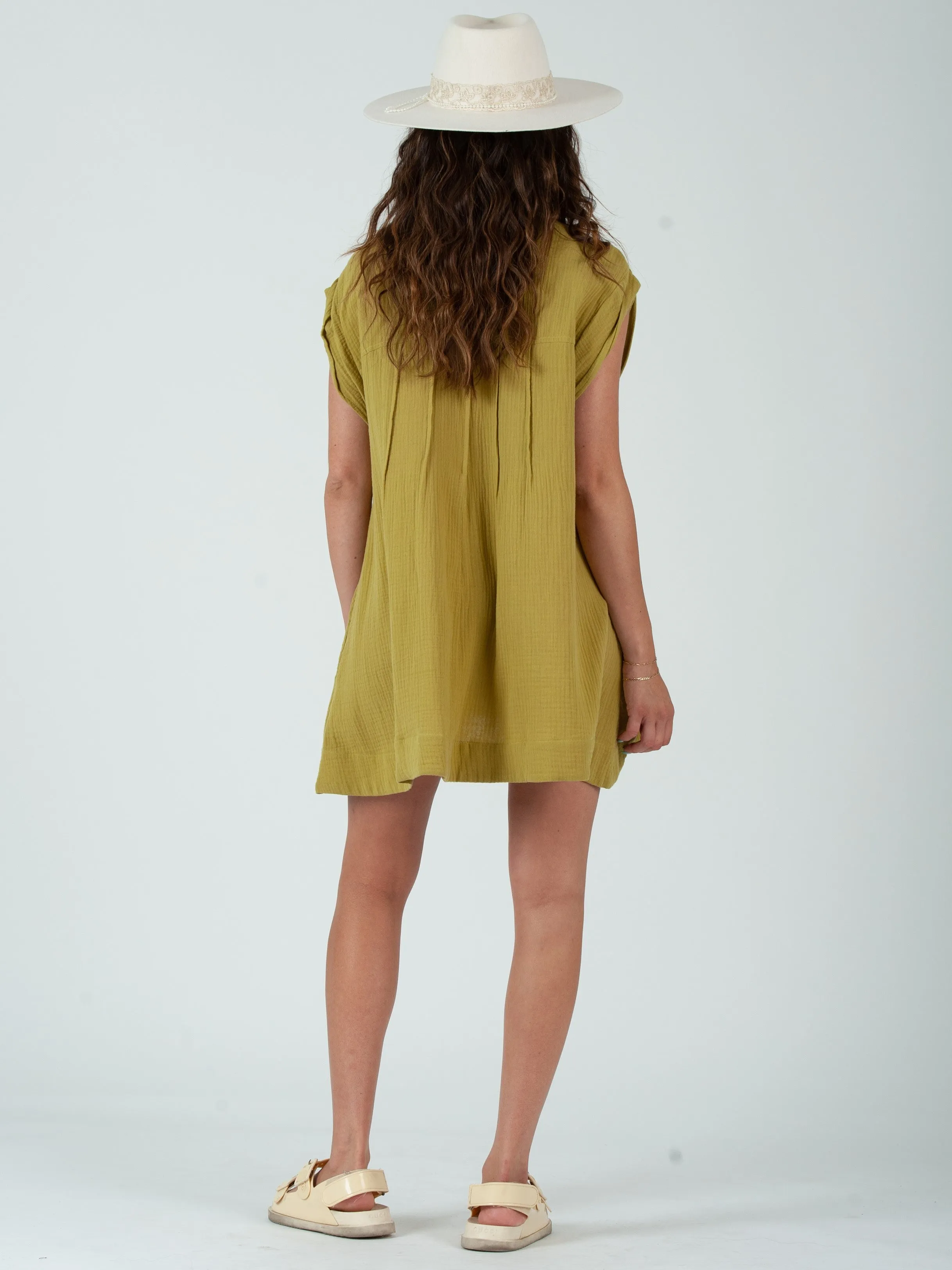 GABRIELA BUTTON DOWN TUNIC-AVO sold by Lucca Couture product image thumbnail 3