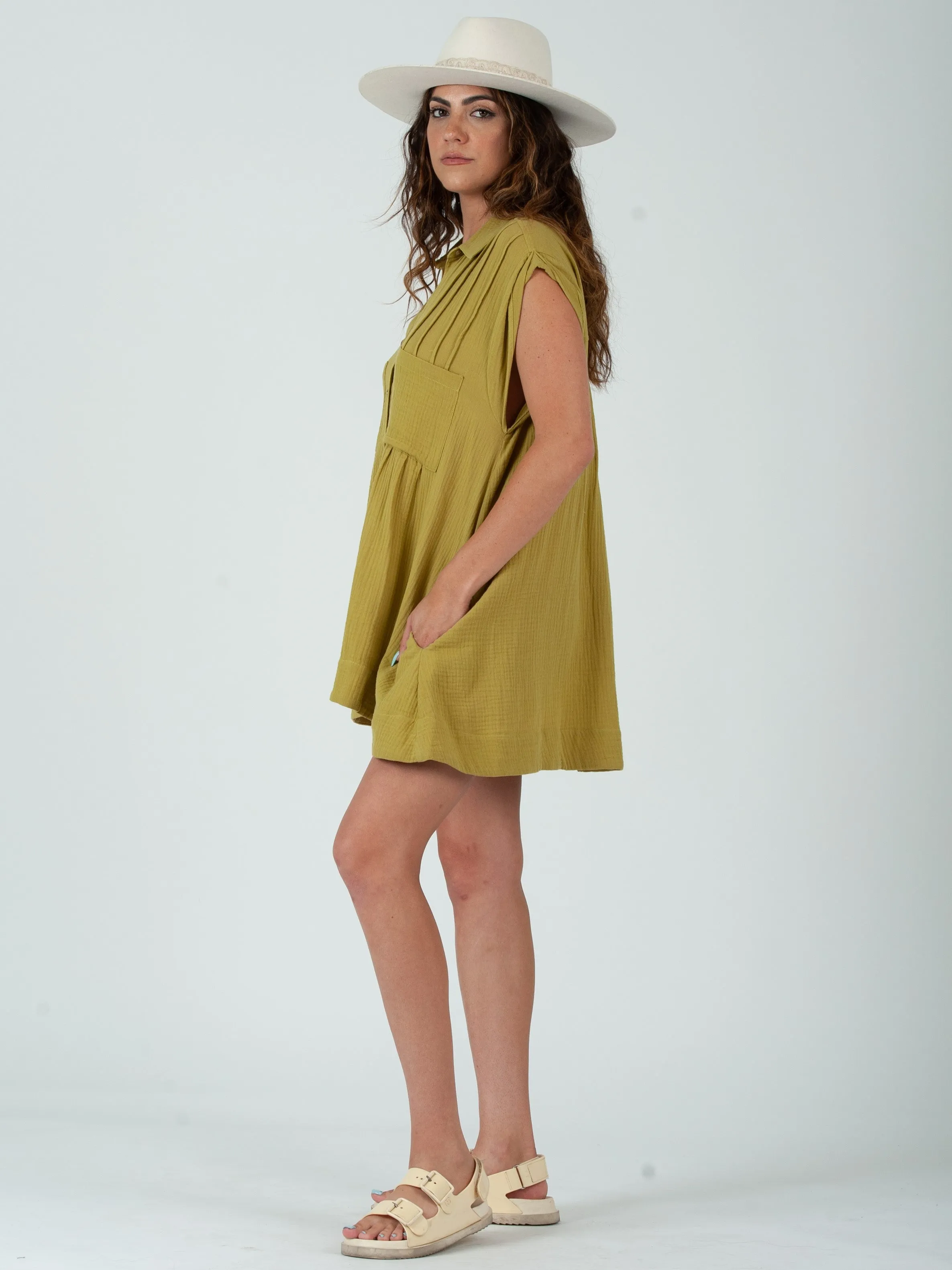 GABRIELA BUTTON DOWN TUNIC-AVO sold by Lucca Couture product image thumbnail 2