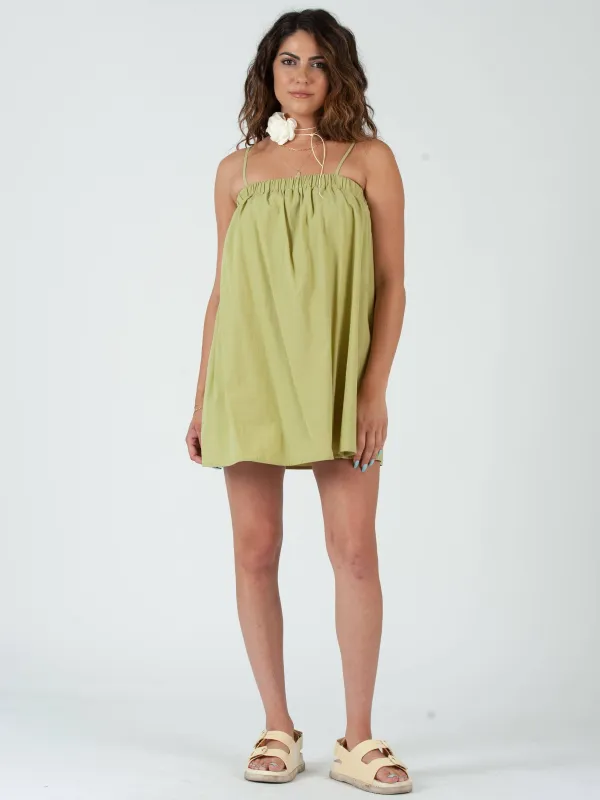 JONI MINI DRESS-CYBER LIME sold by Lucca Couture