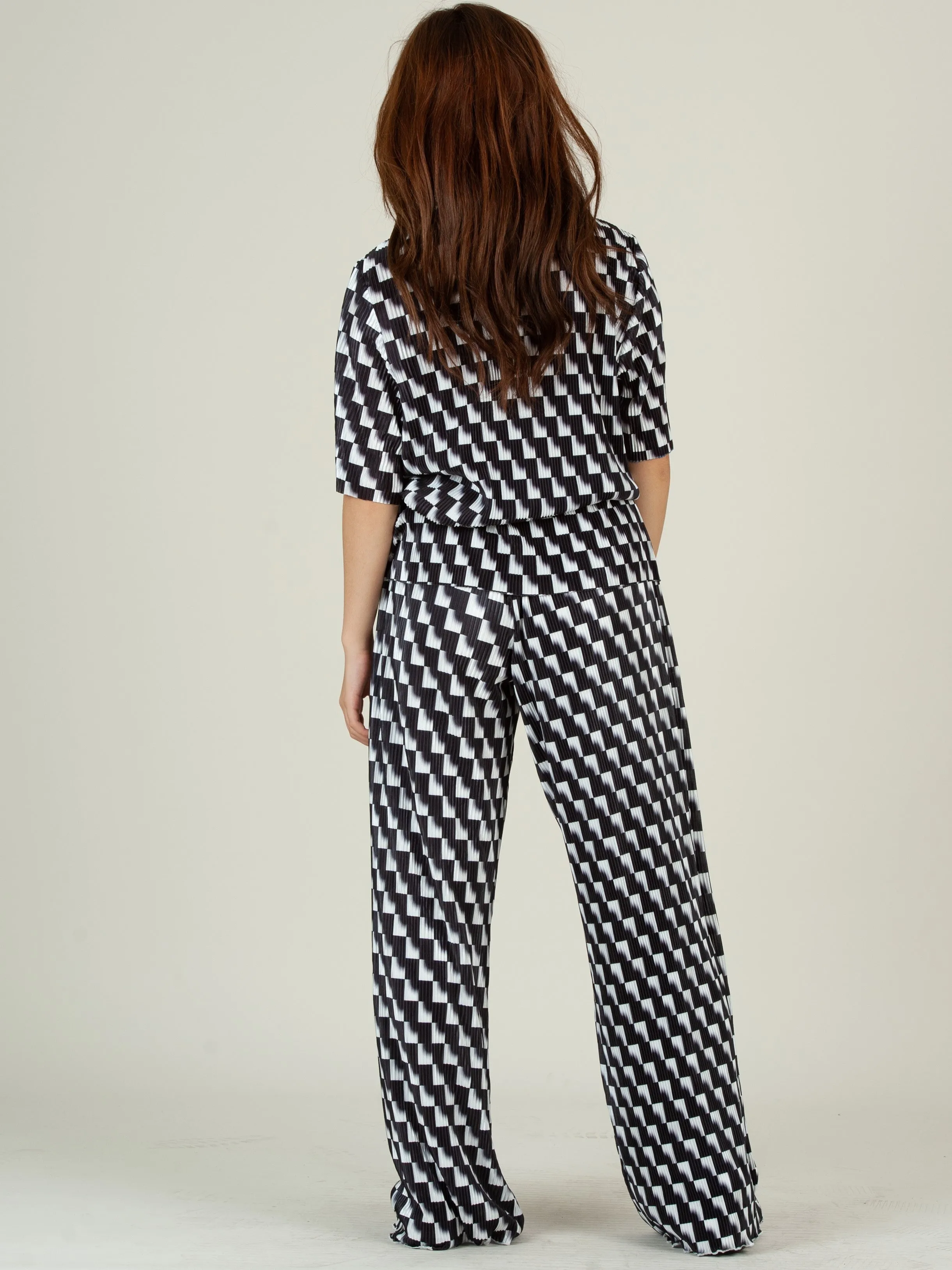 RALEIGH TOP AND PANT SET-BLACK CHECK sold by Lucca Couture product image thumbnail 4
