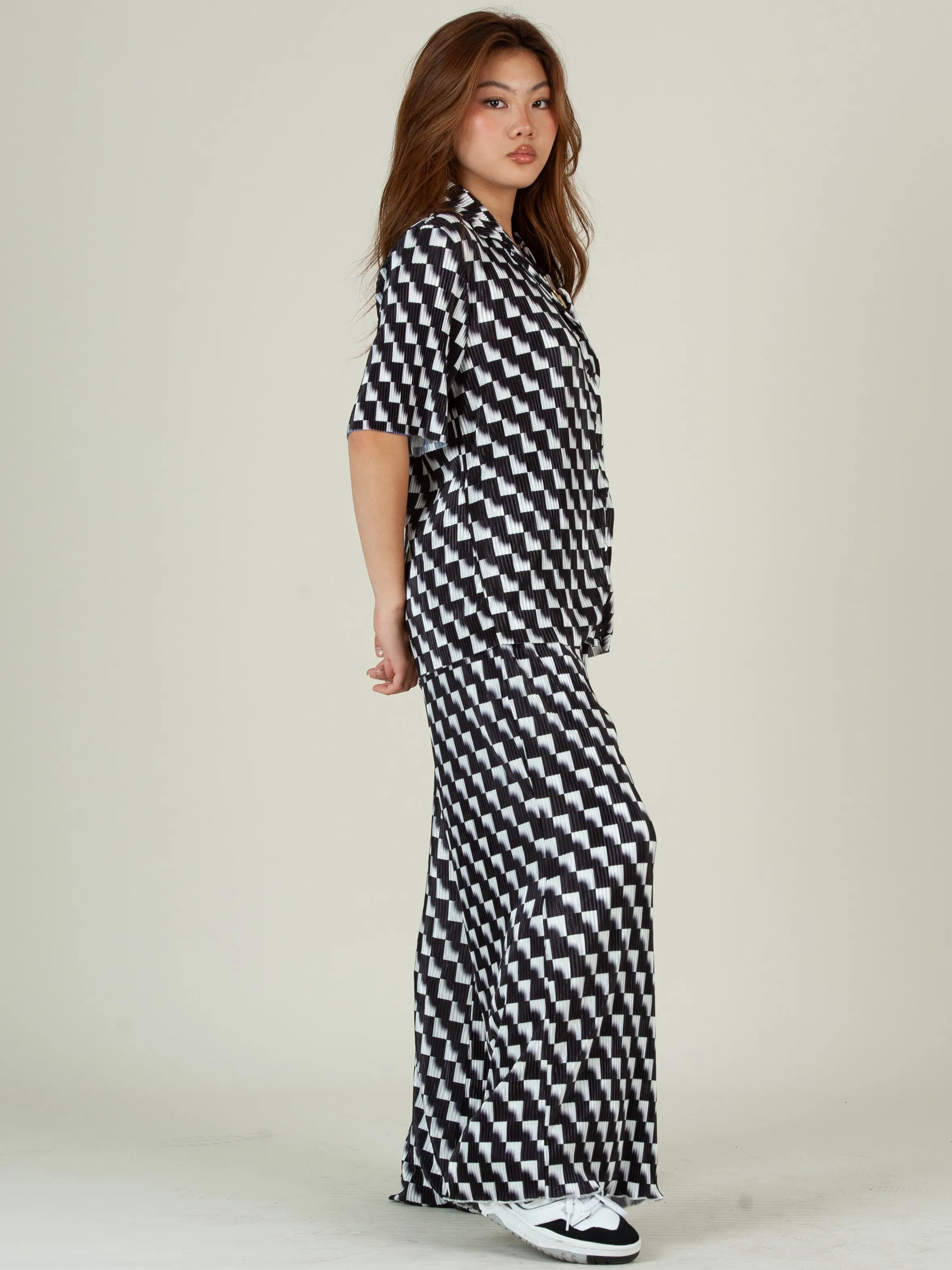 RALEIGH TOP AND PANT SET-BLACK CHECK sold by Lucca Couture product image thumbnail 3