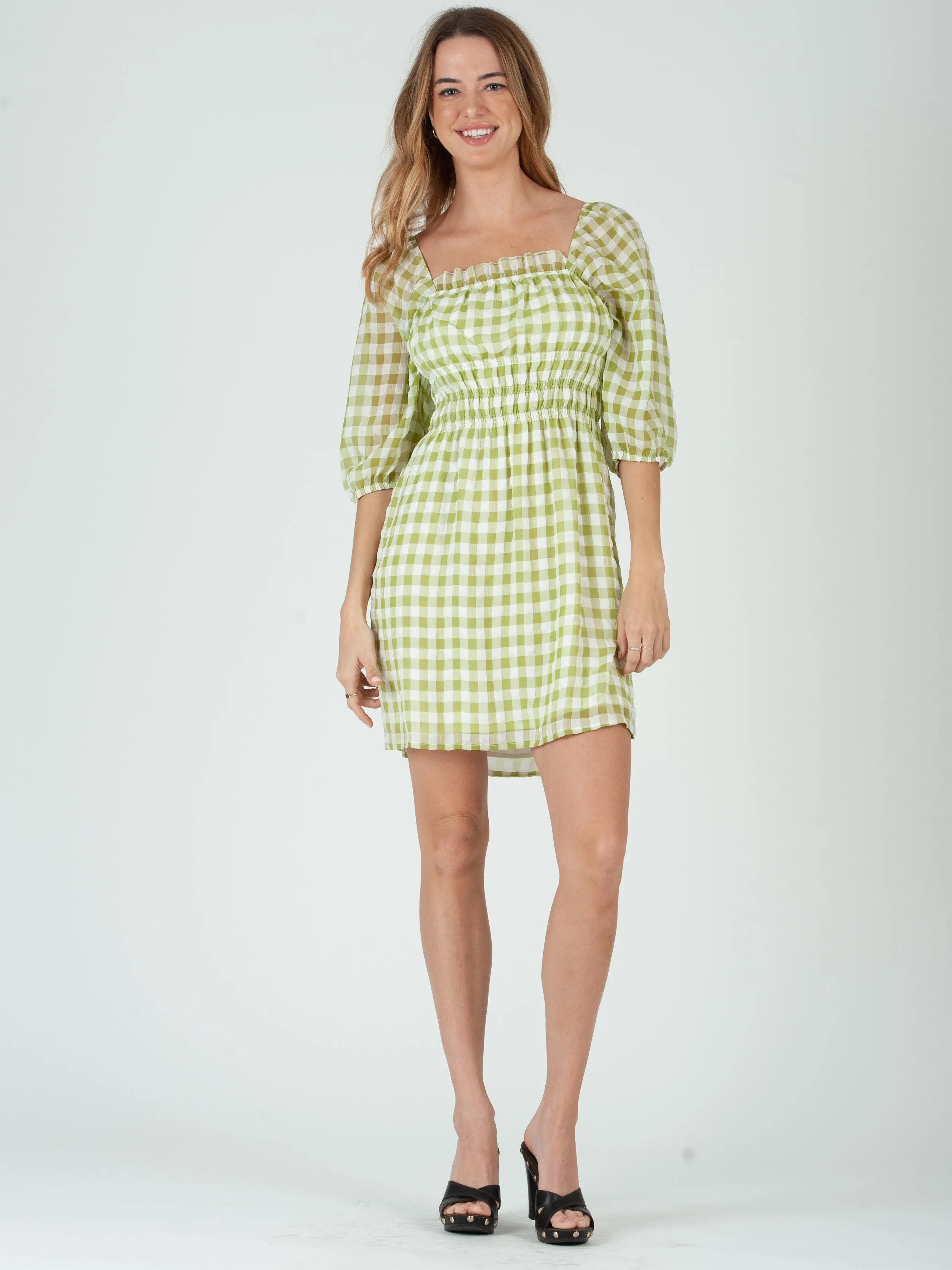 Women's Smocked Mini Dress sold by Lucca Couture product image thumbnail 2