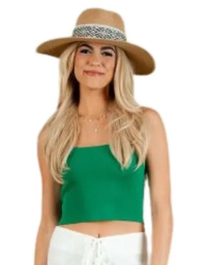 CALENDULA KNIT TANK-KELLY GREEN sold by Lucca Couture