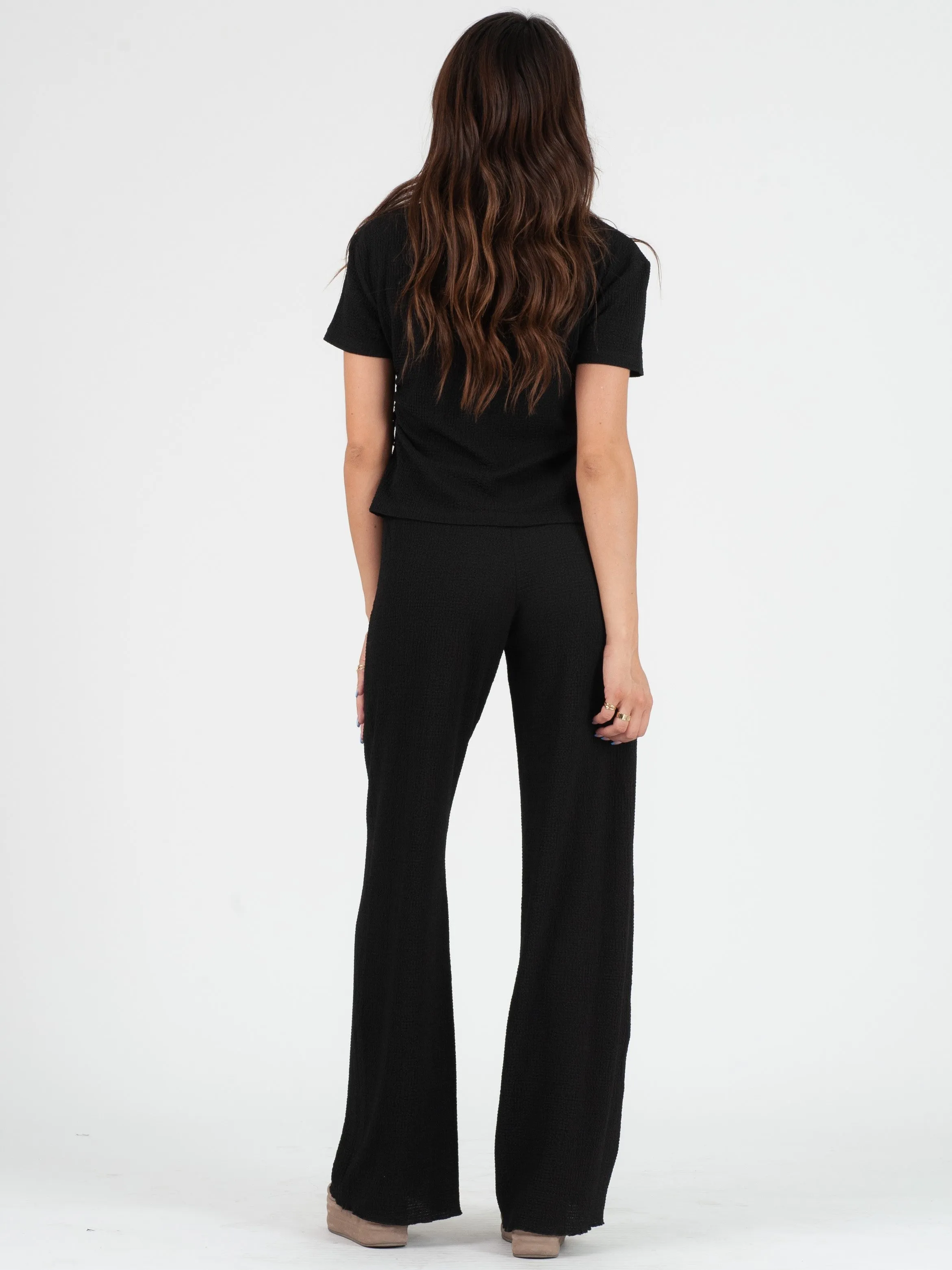 ISOBEL TOP AND PANT SET-BLACK sold by Lucca Couture product image thumbnail 2