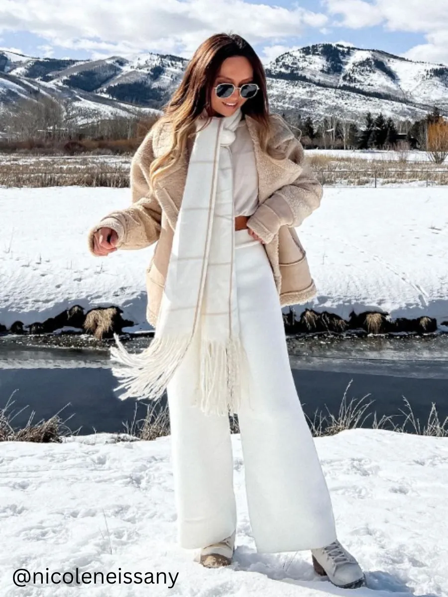 MERI SWEATER PANTS-WHITE sold by Lucca Couture product image thumbnail 2