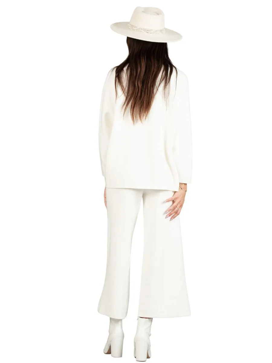 MERI SWEATER PANTS-WHITE sold by Lucca Couture product image thumbnail 4