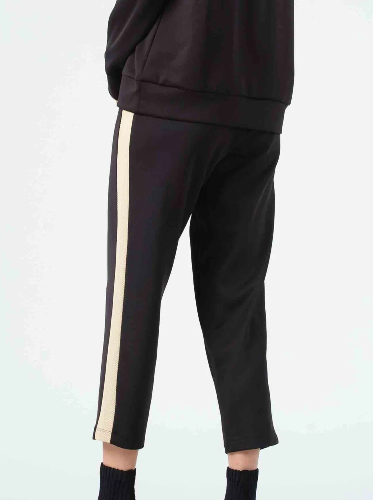 BINET CONTRAST STRIPE PANTS-MACCHIATO sold by Lucca Couture product image thumbnail 2