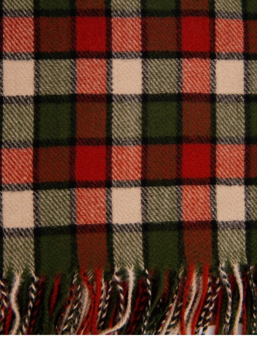 CORBET M. CHECK SCARF-RUST/OLIVE sold by Lucca Couture product image thumbnail 2