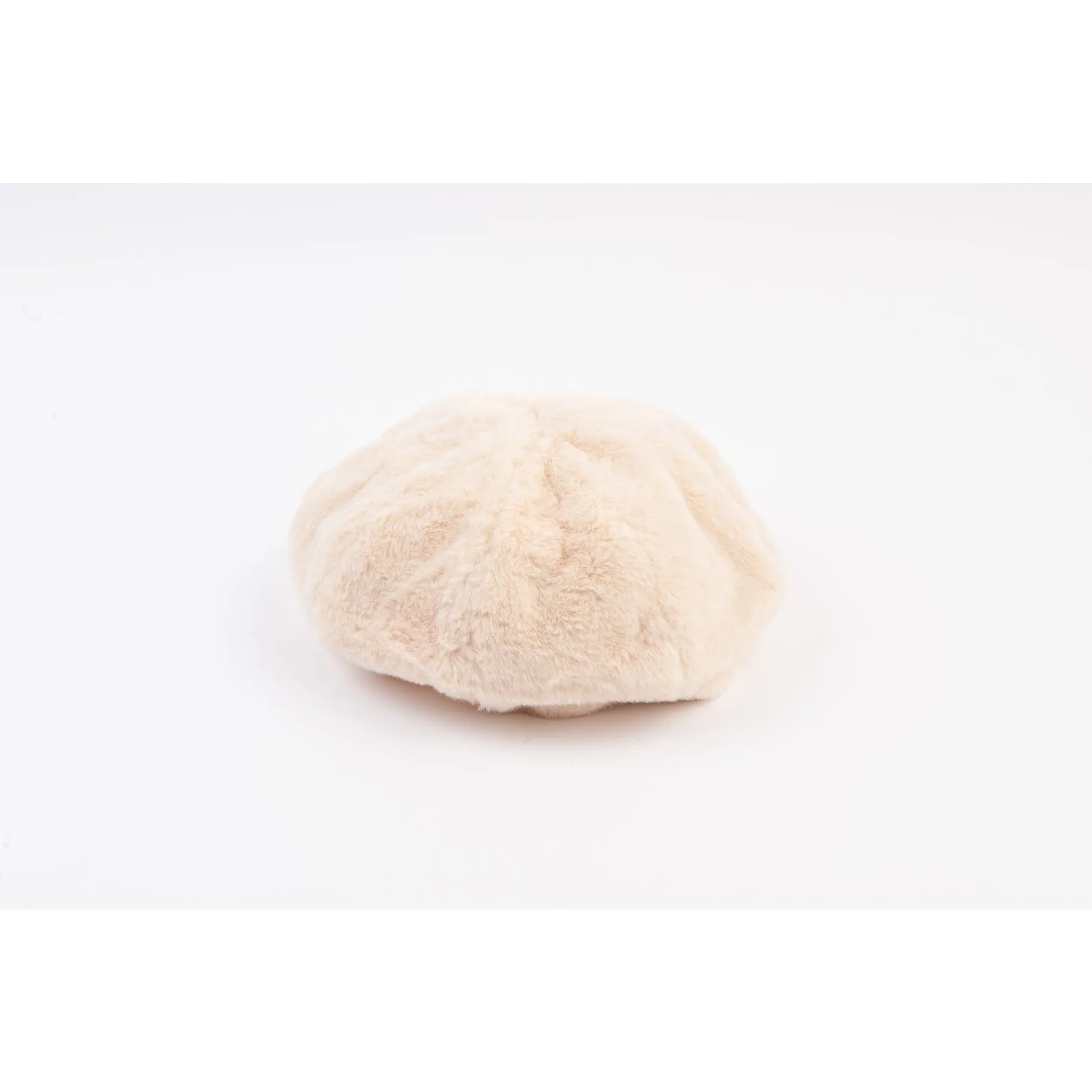 SEZANNE FAUX MINK BERET-IVORY sold by Lucca Couture product image thumbnail 4