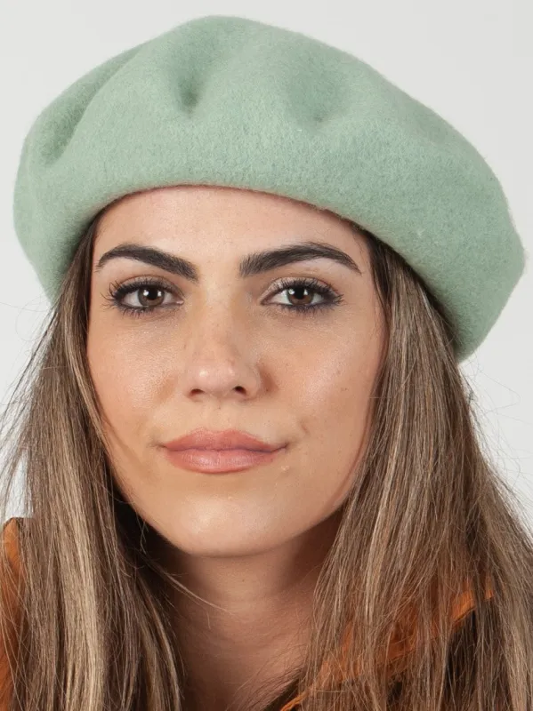 CHERIE CLASSIC BERET-MINT sold by Lucca Couture