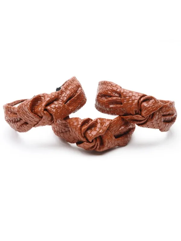 BOTTEGAISH HEADBAND-TAN sold by Lucca Couture