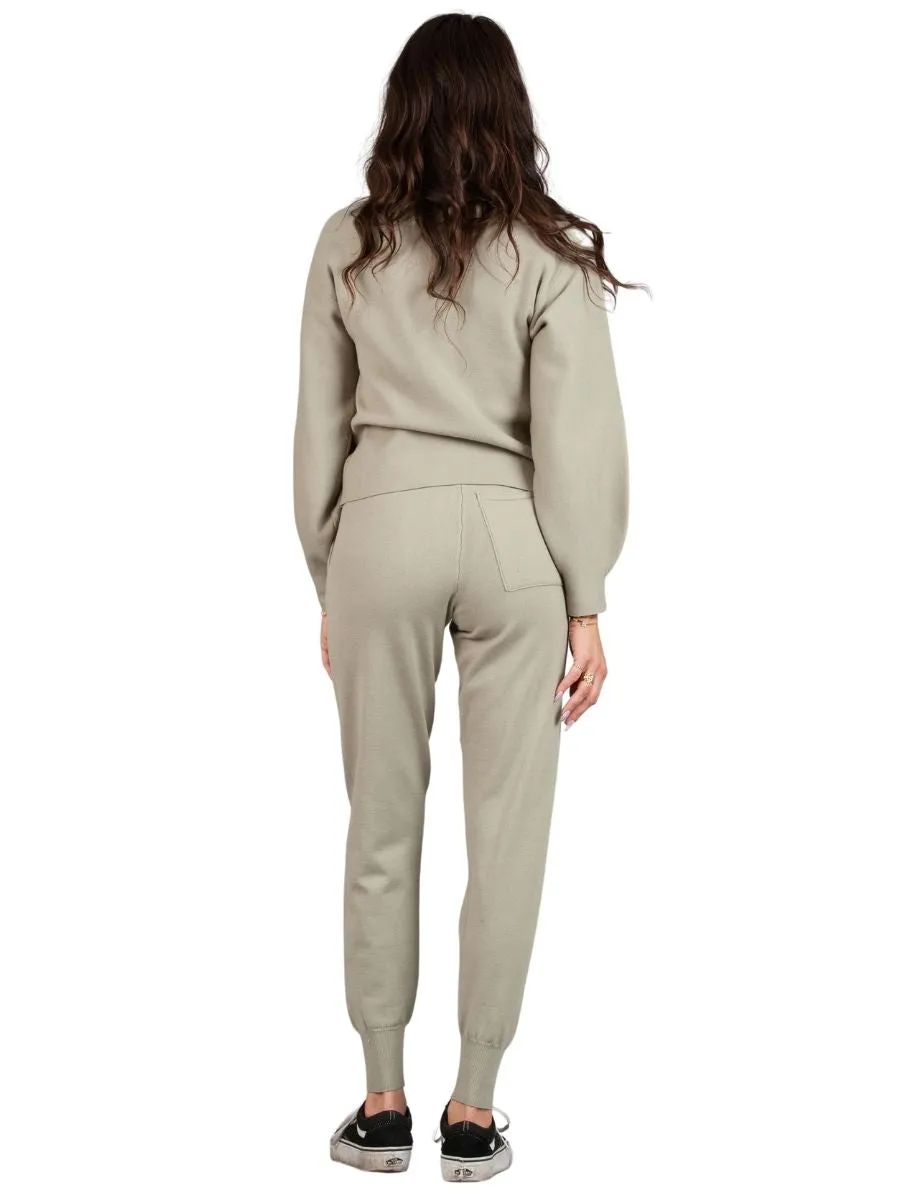 ELLIE KNIT JOGGER SET-PISTACHIO sold by Lucca Couture product image thumbnail 3