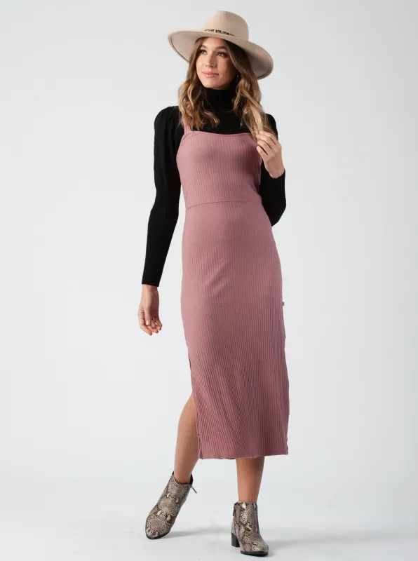 Women's Knit Ribbed Midi Dress sold by Lucca Couture