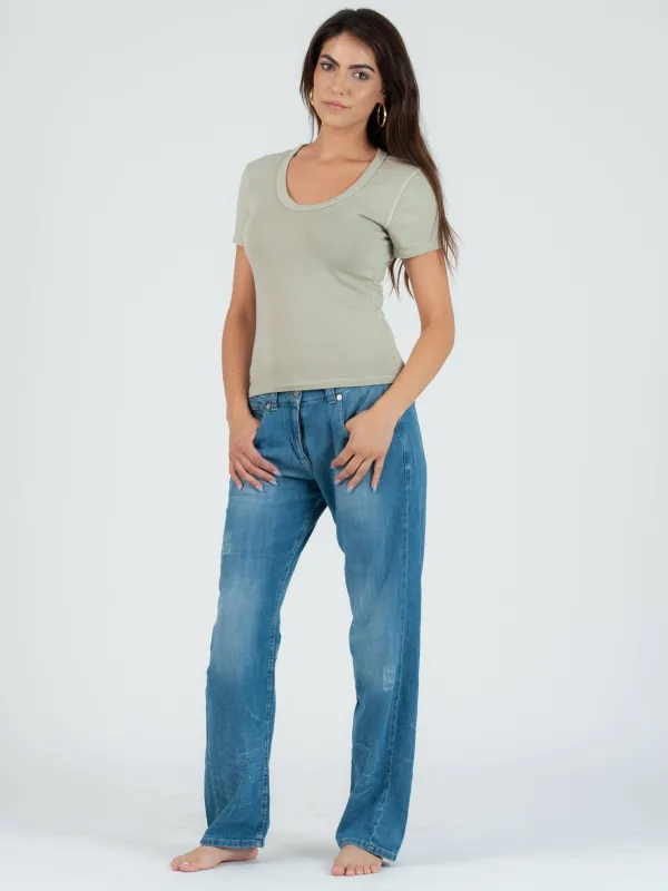 MEADOW TEE-SAGE sold by Lucca Couture