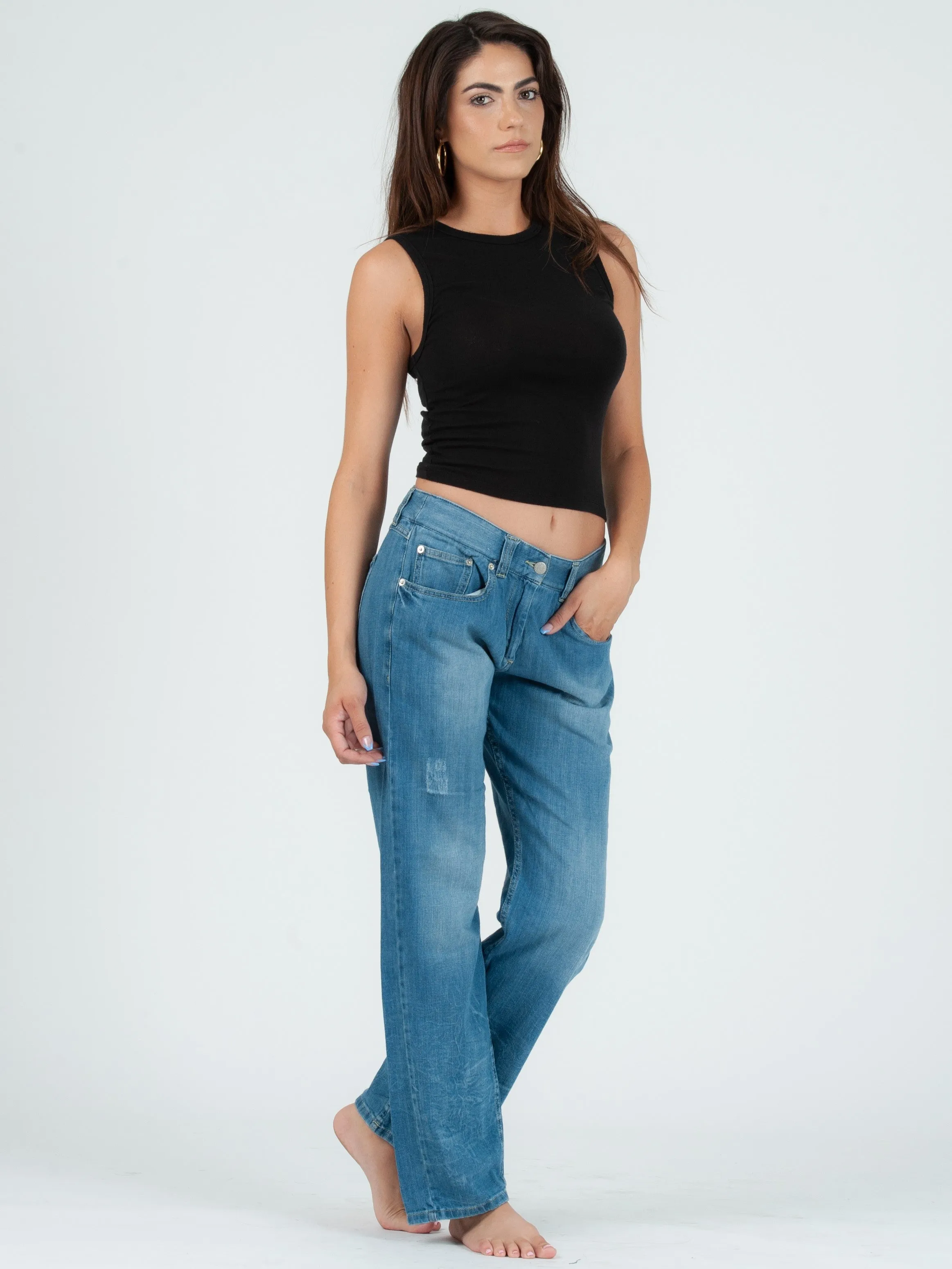 EDEN THROWBACK TANK TOP-BLACK sold by Lucca Couture product image thumbnail 2