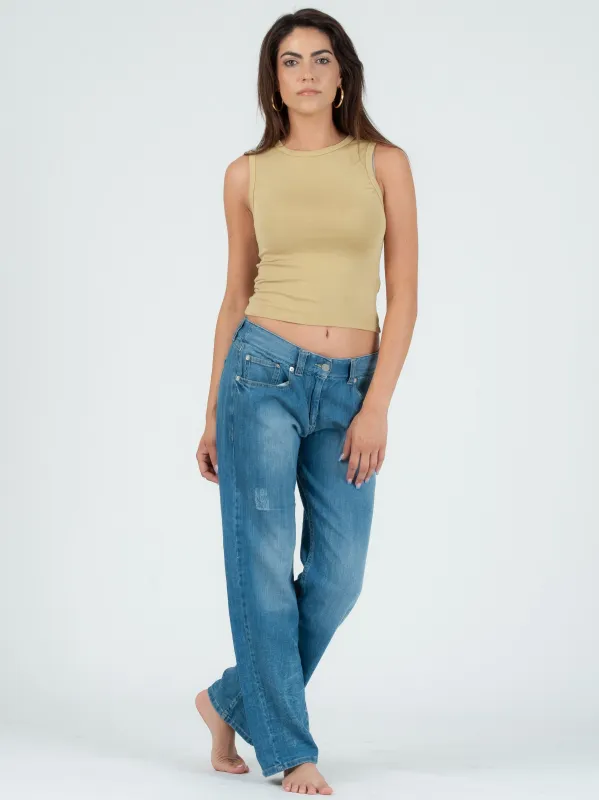 EDEN THROWBACK TANK TOP-CITRON sold by Lucca Couture