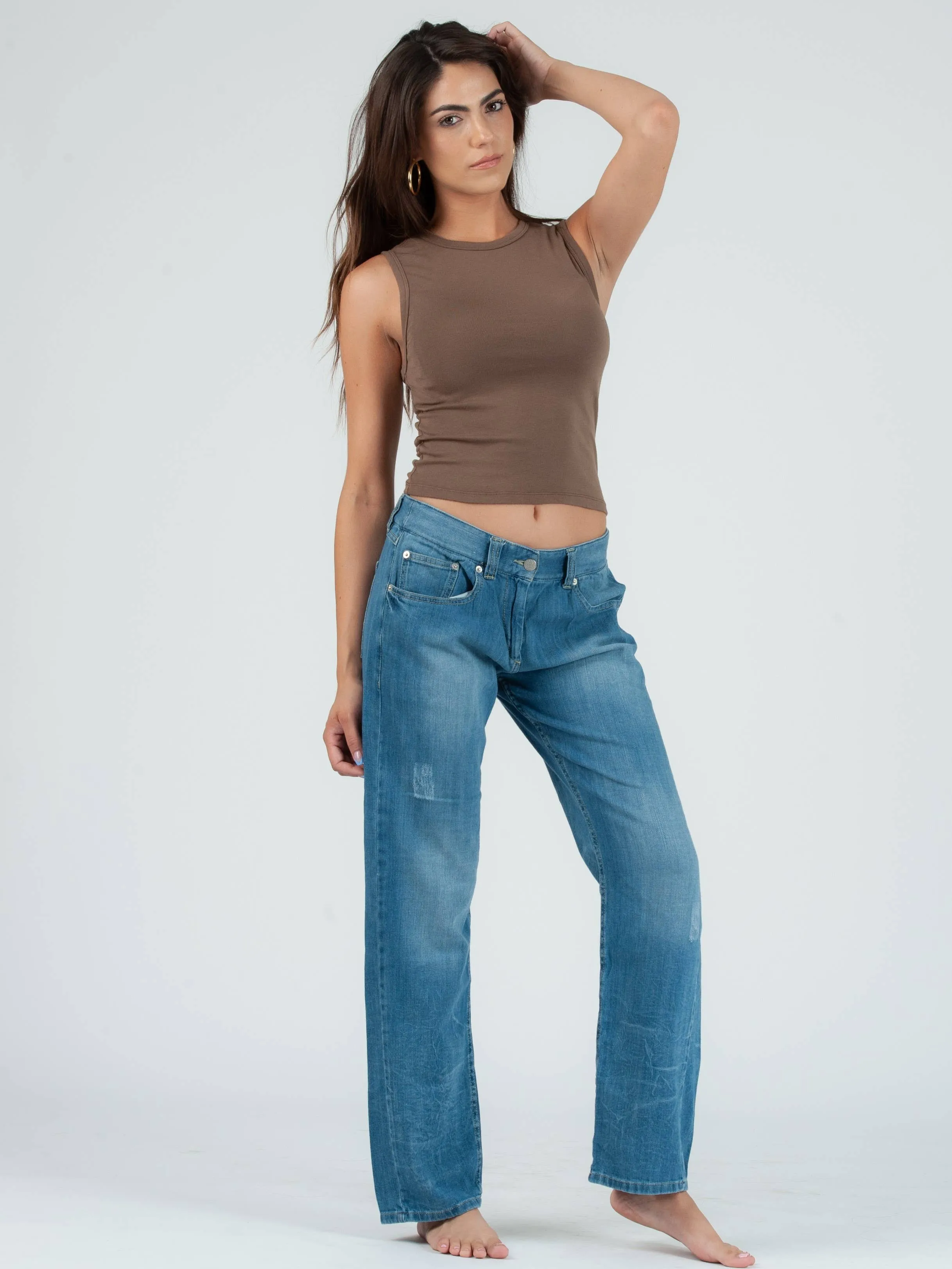 EDEN THROWBACK TANK TOP-ESPRESSO sold by Lucca Couture