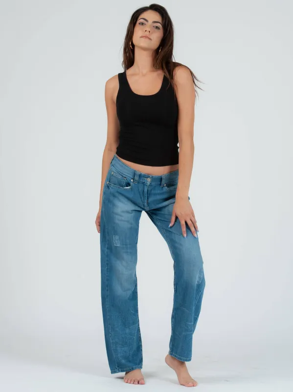 KATE CLASSIC TANK TOP-BLACK sold by Lucca Couture