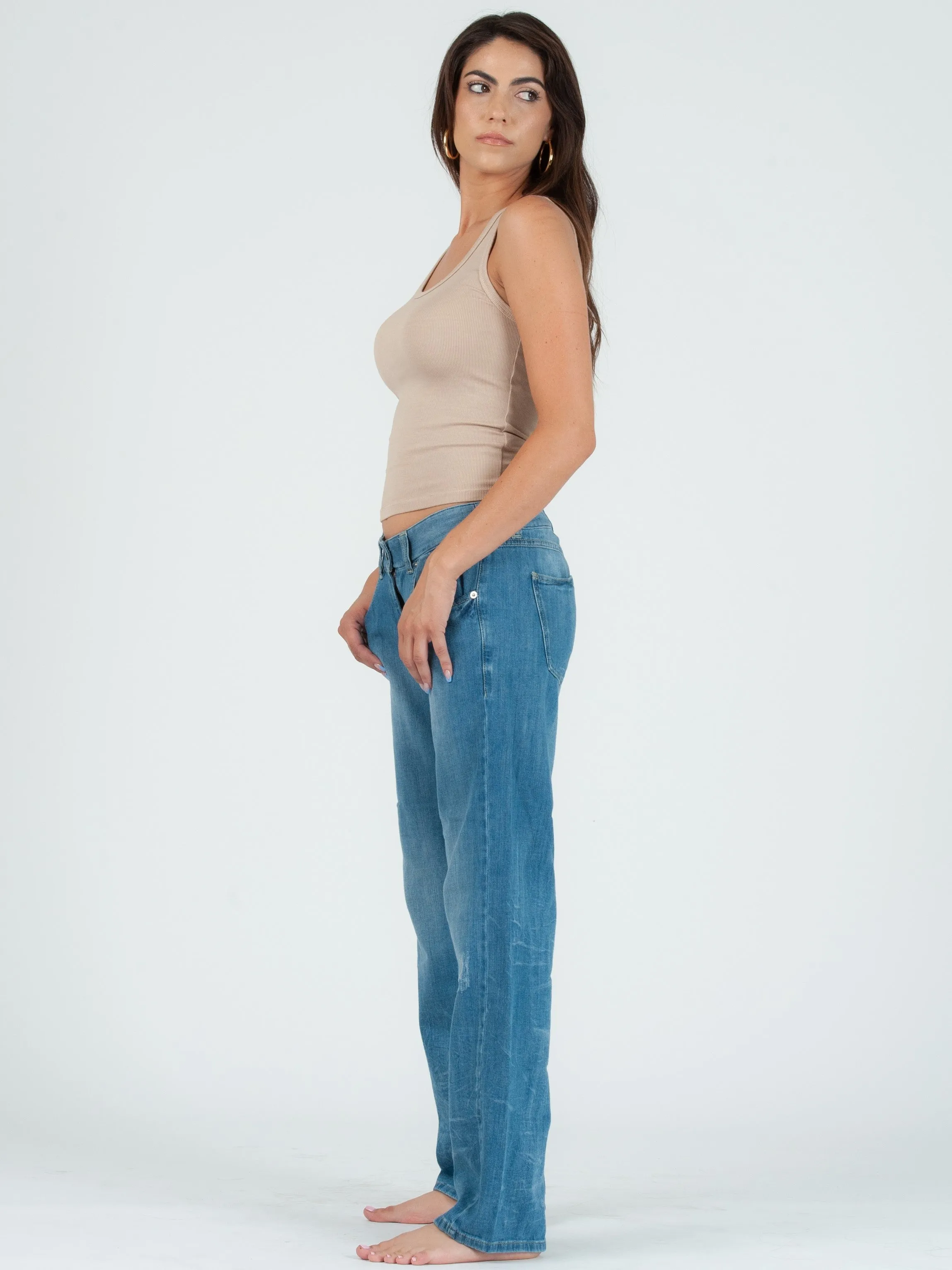 KATE CLASSIC TANK TOP-SAND sold by Lucca Couture product image thumbnail 2