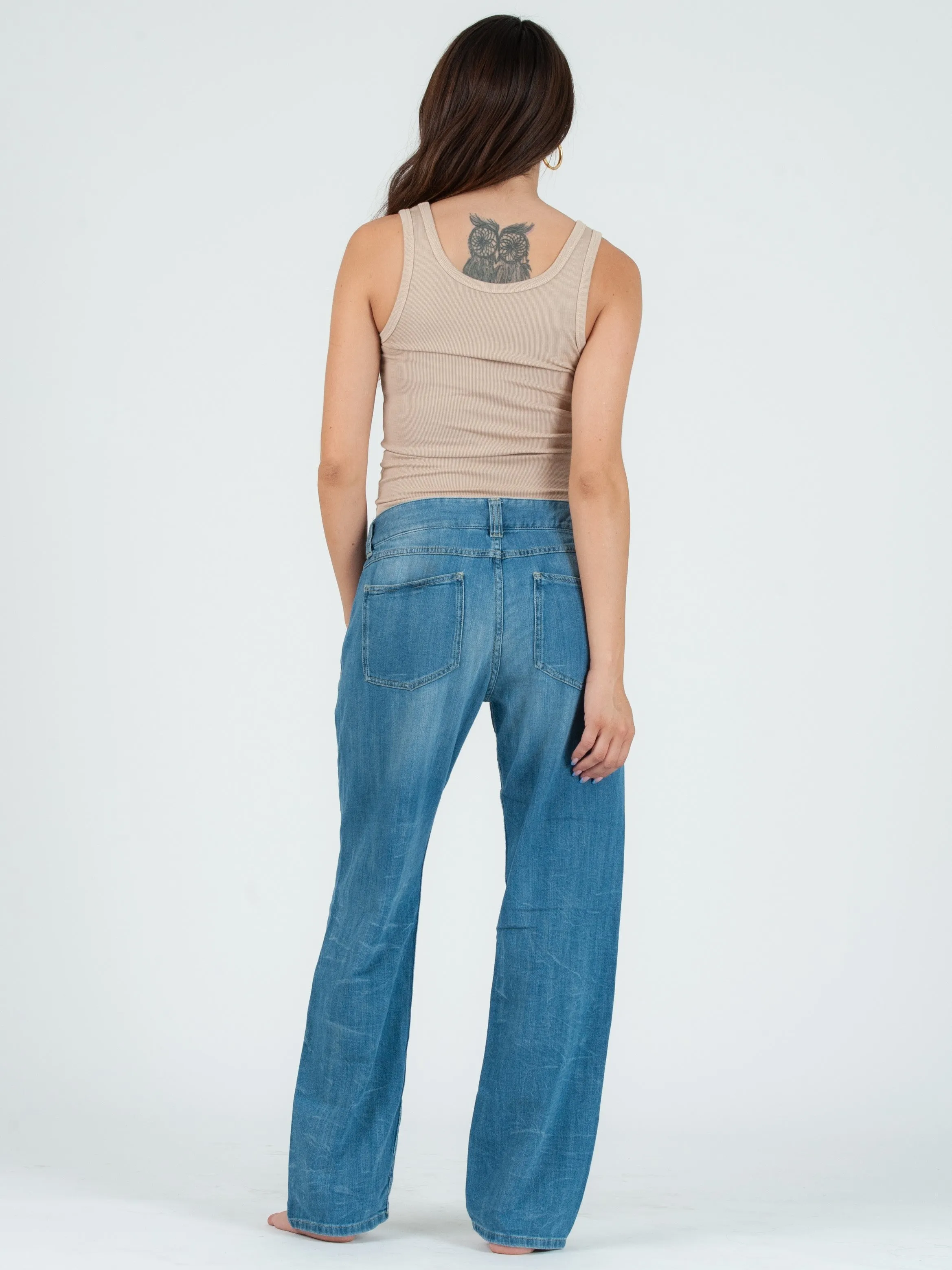 KATE CLASSIC TANK TOP-SAND sold by Lucca Couture product image thumbnail 3