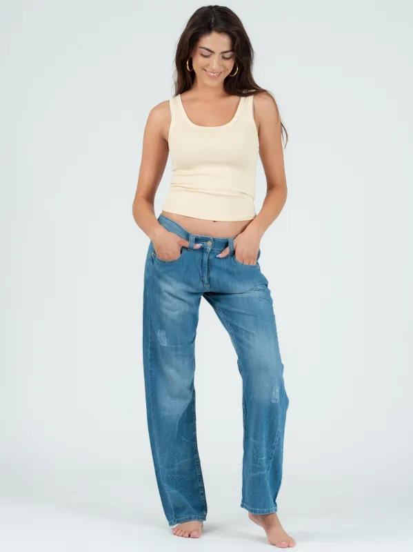 KATE CLASSIC TANK TOP-STRAW sold by Lucca Couture