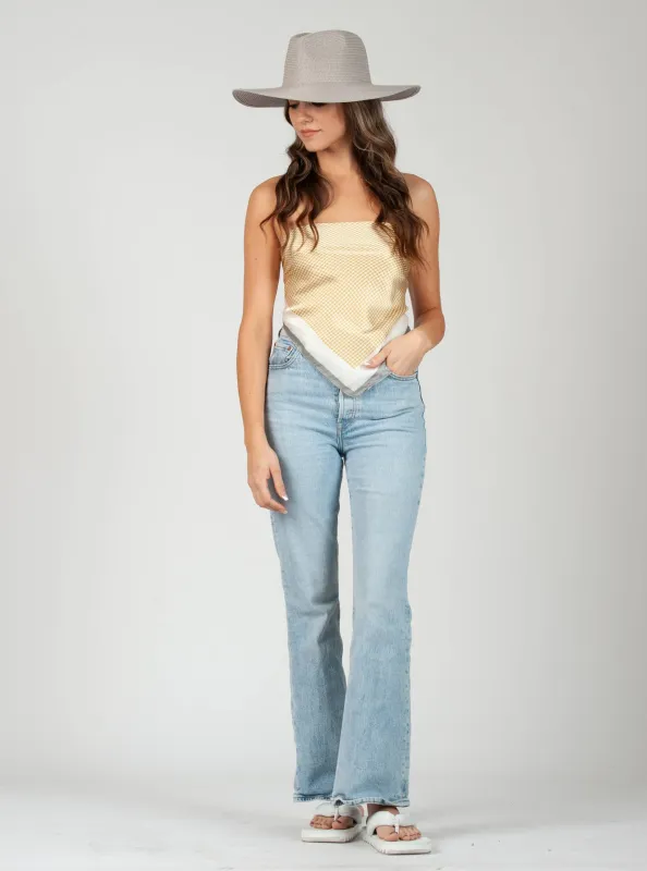 MILAN SATIN SCARF-YELLOW MH sold by Lucca Couture