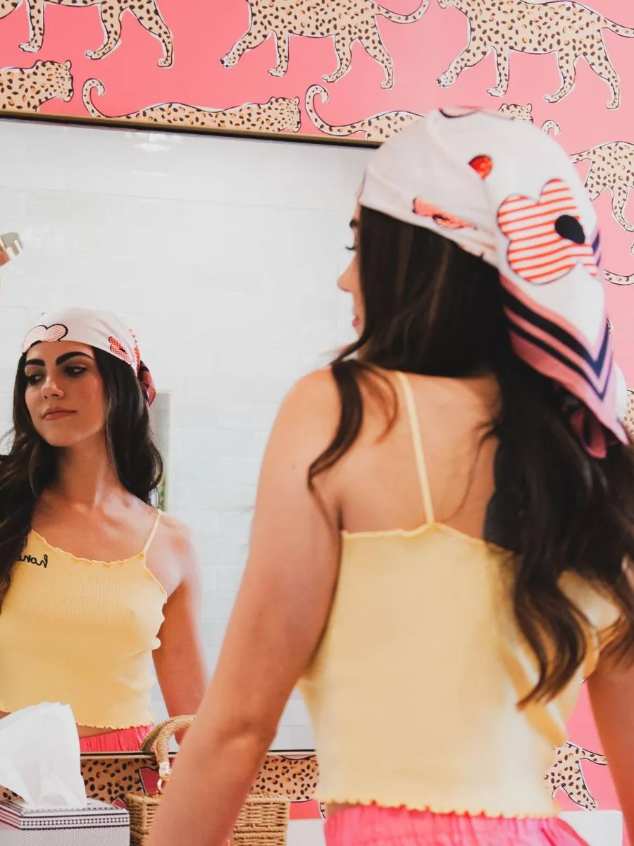 MARIANNE SATIN SCARF-PINK POWER sold by Lucca Couture product image thumbnail 4