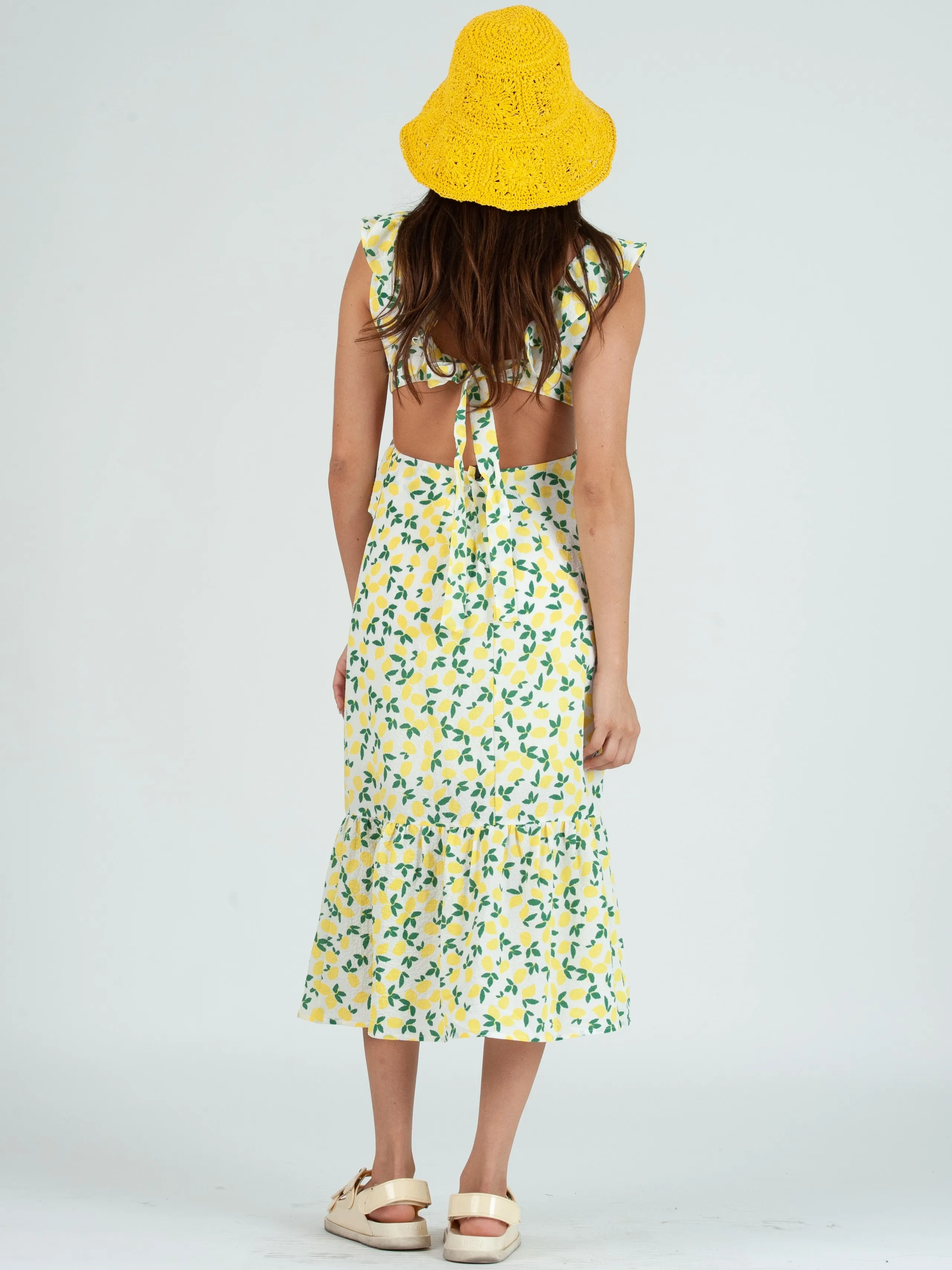 Women's Lemon Print Dress sold by Lucca Couture product image thumbnail 4