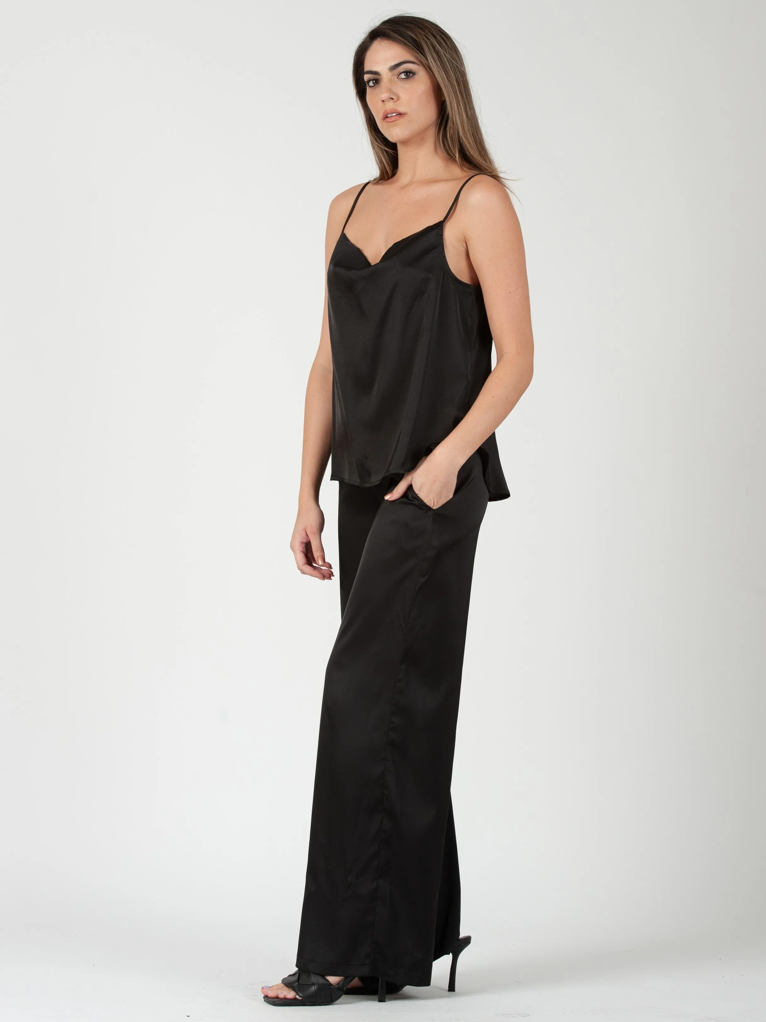 Women's Satin Cami Top sold by Lucca Couture product image thumbnail 2