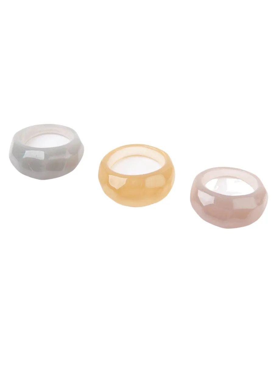 STONEY MIX RESIN RING sold by Lucca Couture