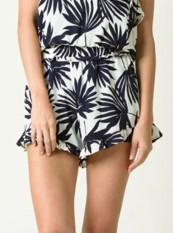 KINSLEY SHORT-PALM PRINT sold by Lucca Couture