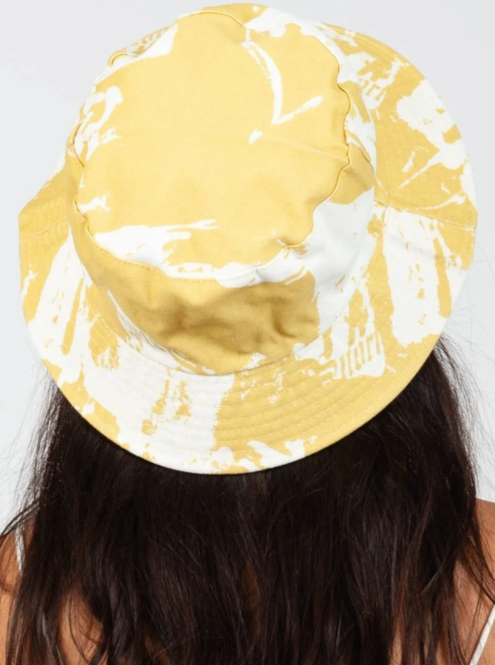TIDE CANVAS BUCKET HAT-MARIGOLD sold by Lucca Couture product image thumbnail 3