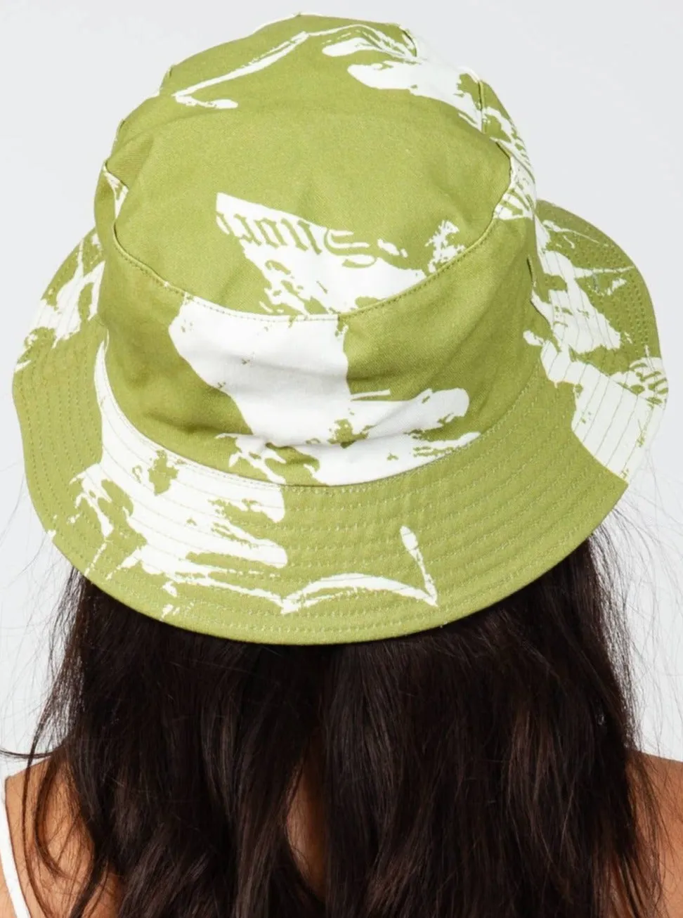 TIDE CANVAS BUCKET HAT-GRASS sold by Lucca Couture product image thumbnail 3