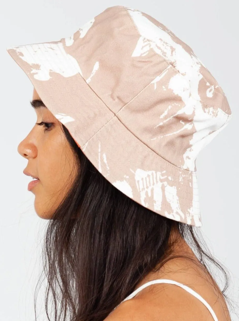 TIDE CANVAS BUCKET HAT-BEIGE sold by Lucca Couture product image thumbnail 2