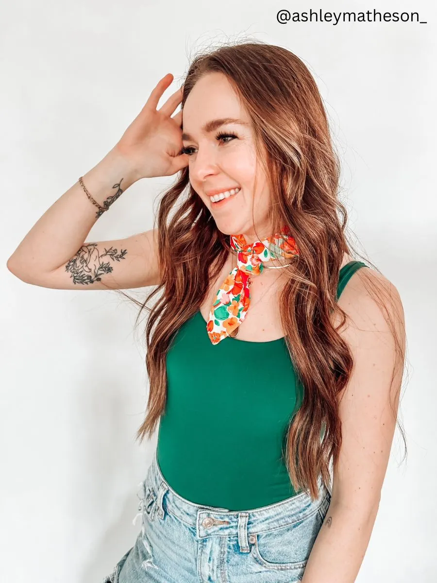 TALIA SATIN SCARF-BOUQUET sold by Lucca Couture product image thumbnail 2