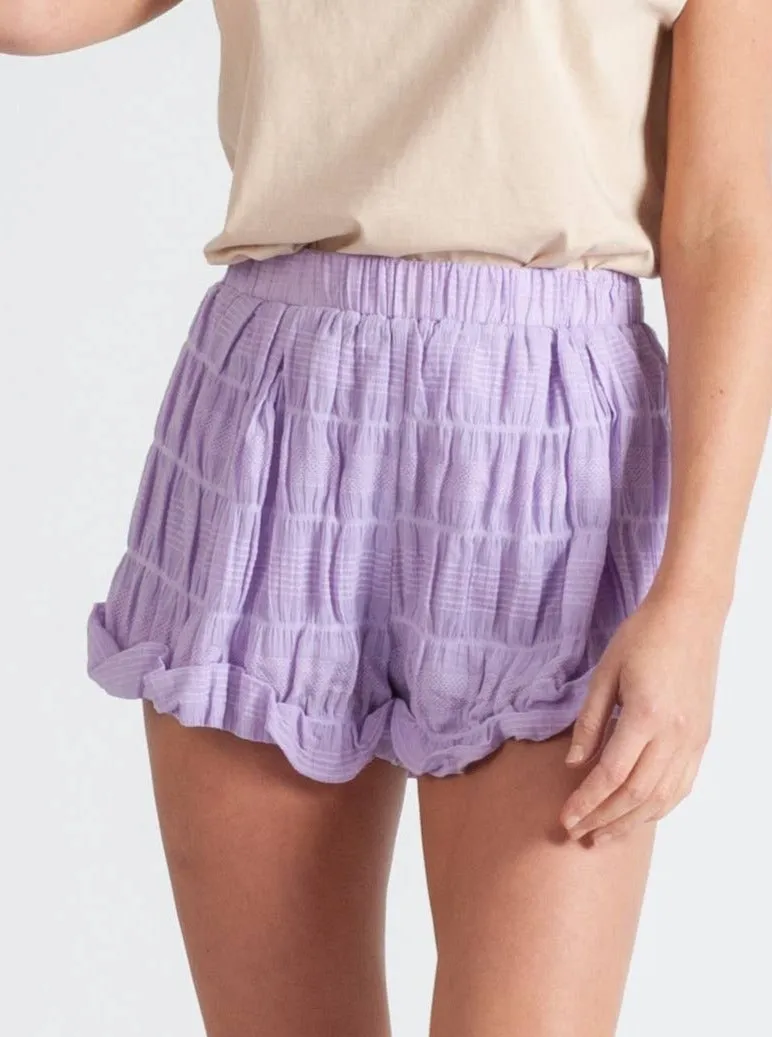 SUSANNAH BLOOMER SHORTS-LILAC sold by Lucca Couture