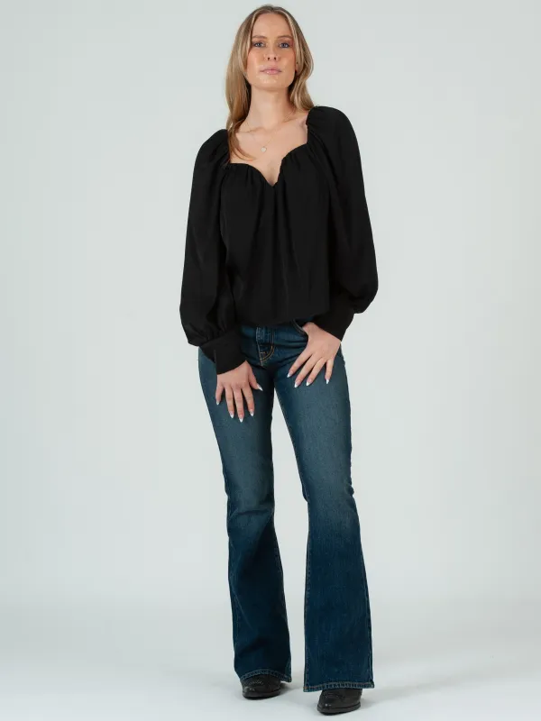 Women's Satin Sweetheart Blouse sold by Lucca Couture